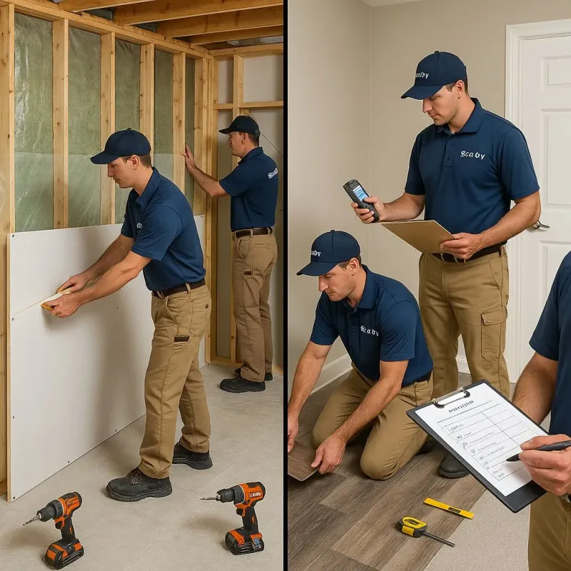 Repairs and Reconstruction process in Burns, TN